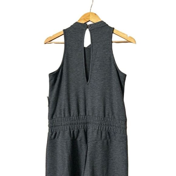 Gymshark Solace Jersey Jumpsuit Women's Medium Romper Charcoal Gray Marble - Picture 7 of 11